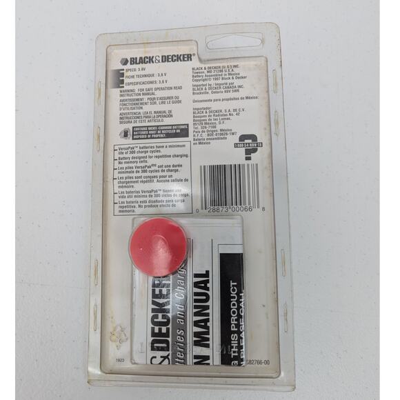 NEW SEALED Black & Decker VP100 Replacement VersaPak 3.6 Volt Battery - Picture 2 of 2